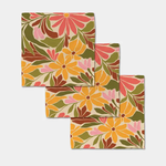 Geometry Blooming Tan Luxe Washcloth Set | Geometry