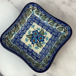 Polish Pottery Polish Shallow 4" Dish, Bunny's Garden | Polish Pottery