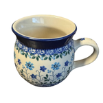 Polish Pottery Bubble Mug 12 oz, Bunny's Garden | Polish Pottery