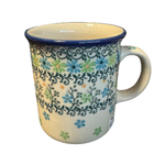 Polish Pottery Polish Straight Mug 8oz, Aemond's Spring | Polish Pottery