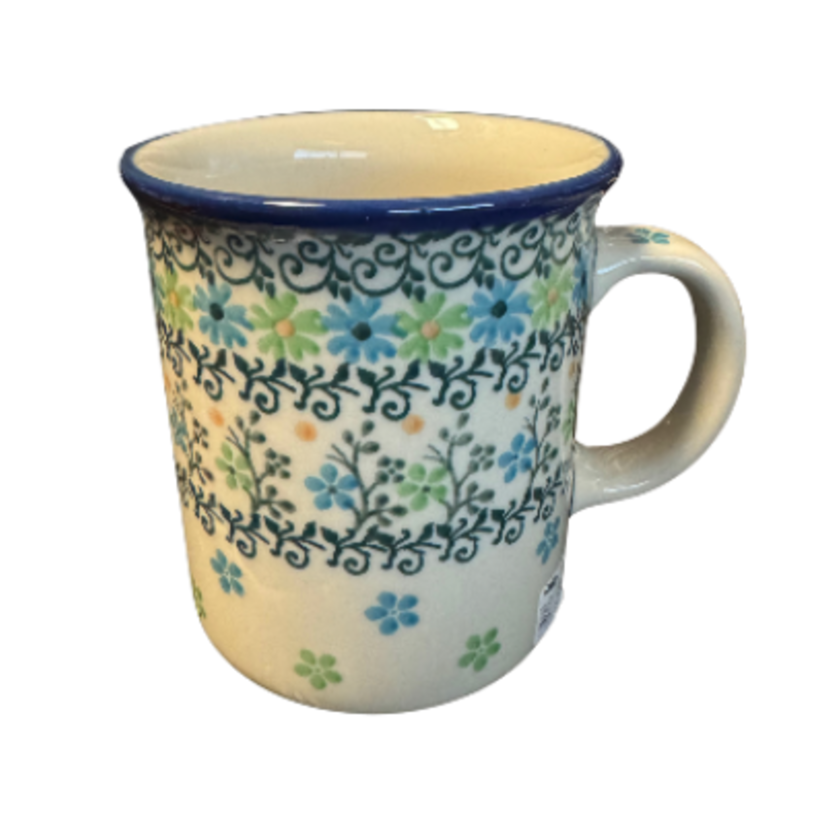 Polish Pottery Polish Straight Mug 8oz, Aemond's Spring | Polish Pottery