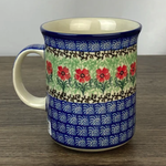 Polish Pottery Polish Straight Mug 14oz UNIKAT, Continuity | Polish Pottery