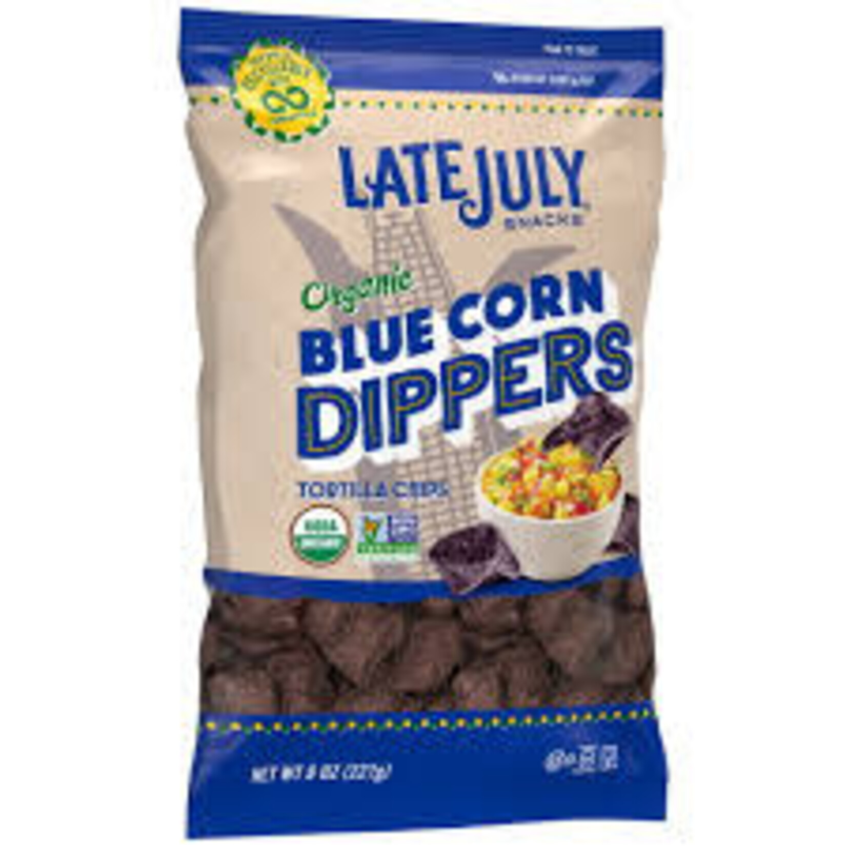 Late July Snacks, Organic Blue Corn Tortilla Chips, 10.1 oz | LATE JULY SNACKS