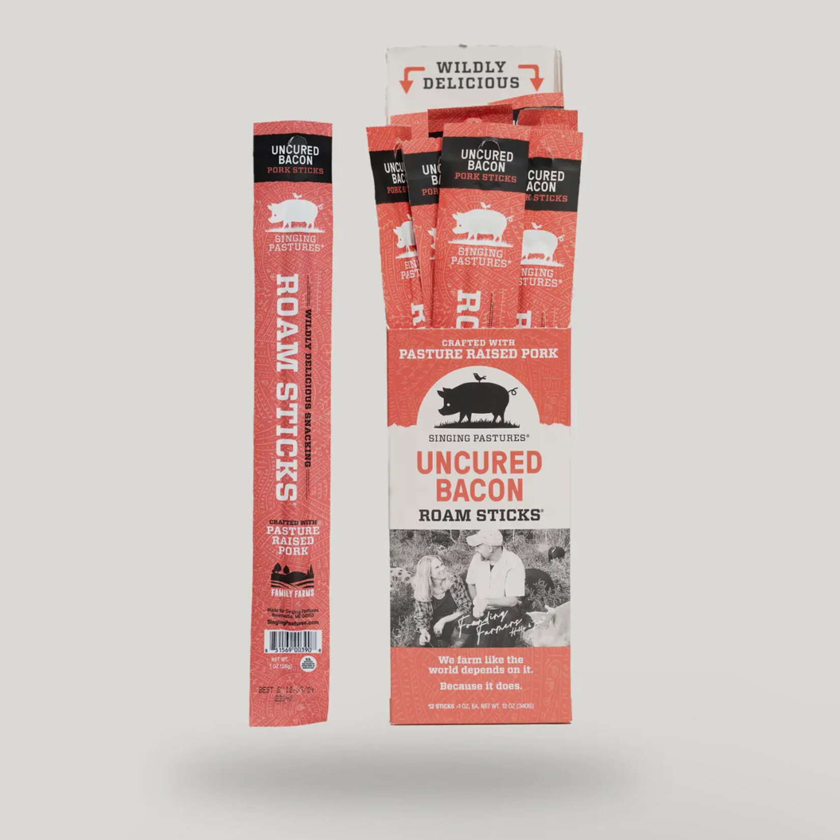 Singing Pastures Roam Sticks - Uncured Bacon | Singing Pastures