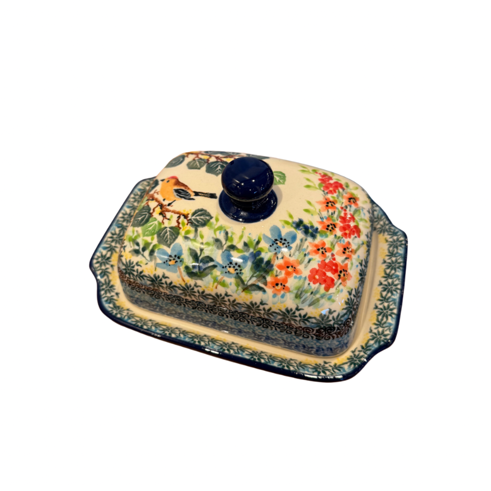 European Design Imports Inc. Polish Pottery Euro Butter Dish - UNIKAT