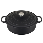 Le Creuset Signature Round Wide Oven - Licorice, 6.75 qt.