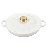 Le Creuset Signature Flower Braiser - White, 2.25 qt.