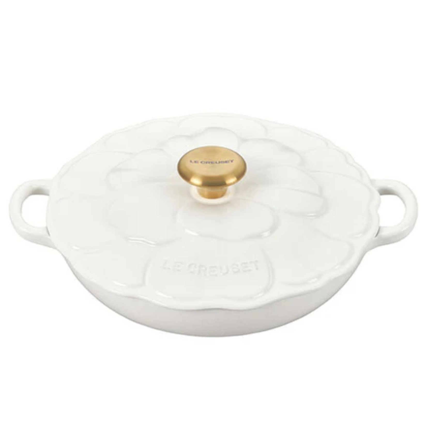 Le Creuset Signature Flower Braiser - White, 2.25 qt.