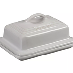 European Butter Dish - White - 6.75" x 5" x 3.5"