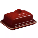 Le Creuset European Butter Dish - Cerise - 6.75" x 5" x 3.5"