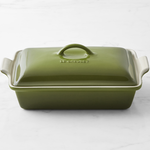 Le Creuset Heritage Covered Rectangular Casserole - Olive - 4 qt. (12" x 9")