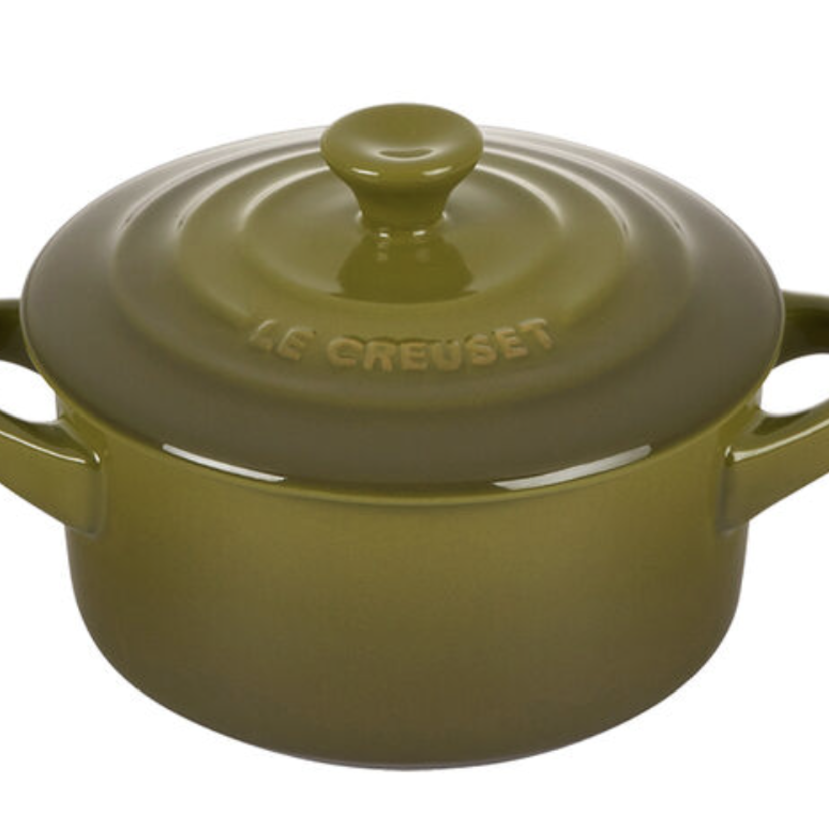 Le Creuset Mini Round Cocotte - Olive, 8 oz.