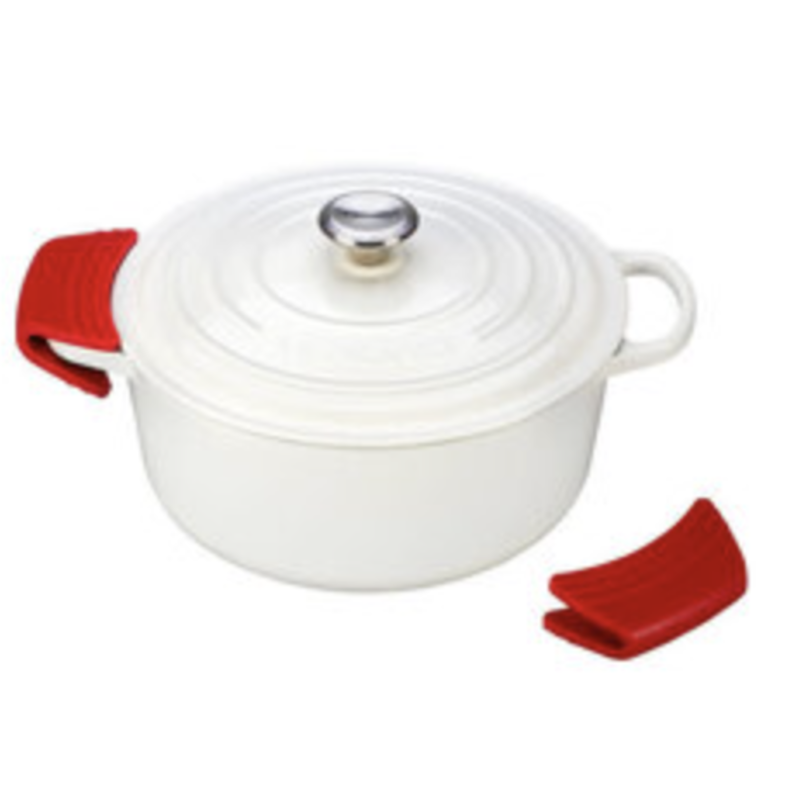 Le Creuset Silicone Pot Grips Set - Cerise - 5" x 2 1/2" each