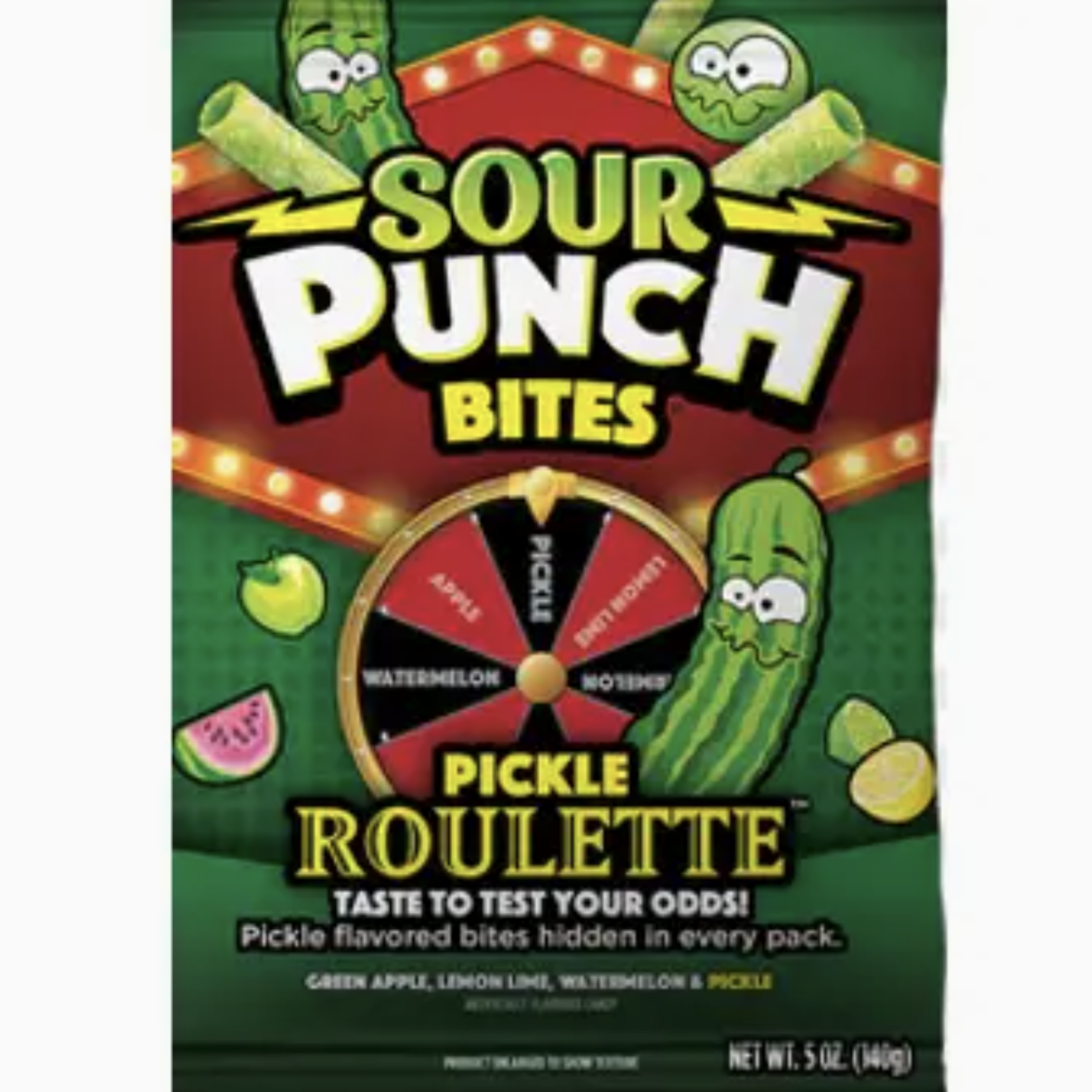 Grandpa Joes Sour Punch Bites Pickle Roulette, 5oz