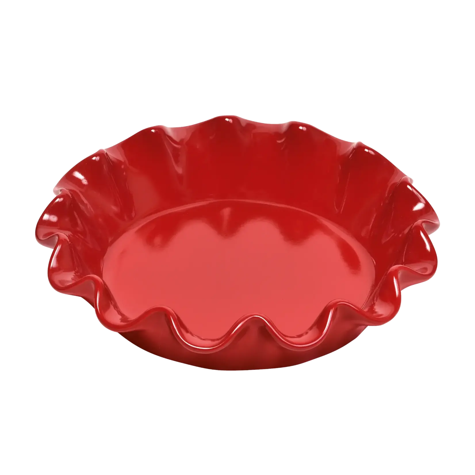Emile Henry/Marcato Ruffled Pie Dish - 10.5" / 1.25 qt - BURGUNDY | Emile Henry/Marcato
