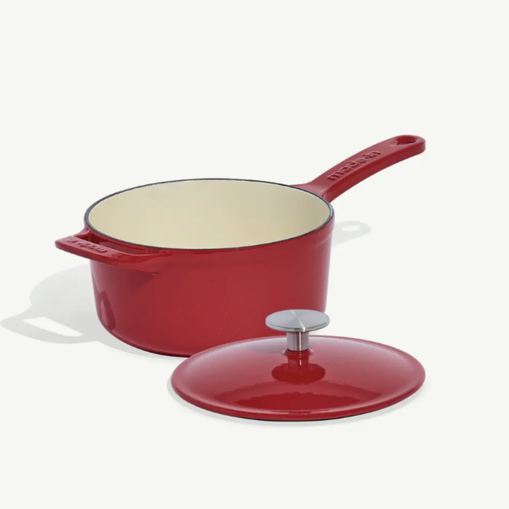 Made In Enameled Cast Iron 2 qt. Saucepan - MADE IN® Red