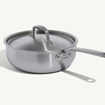 Made In Stainless Clad 3 qt. Saucier with Lid