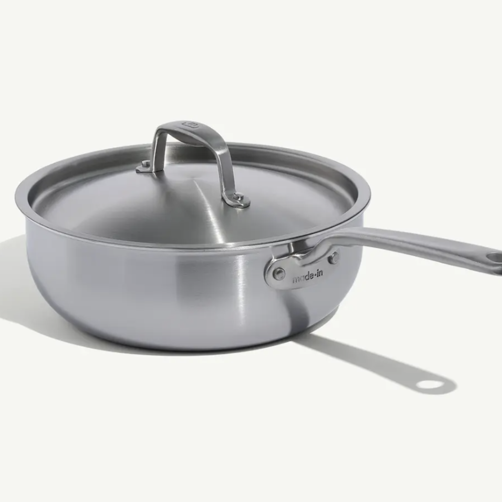 Made In Stainless Clad 3 qt. Saucier with Lid | Made In