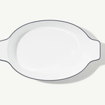 Made In 10 x 6.6" Oval Baking Dish - Navy Rim