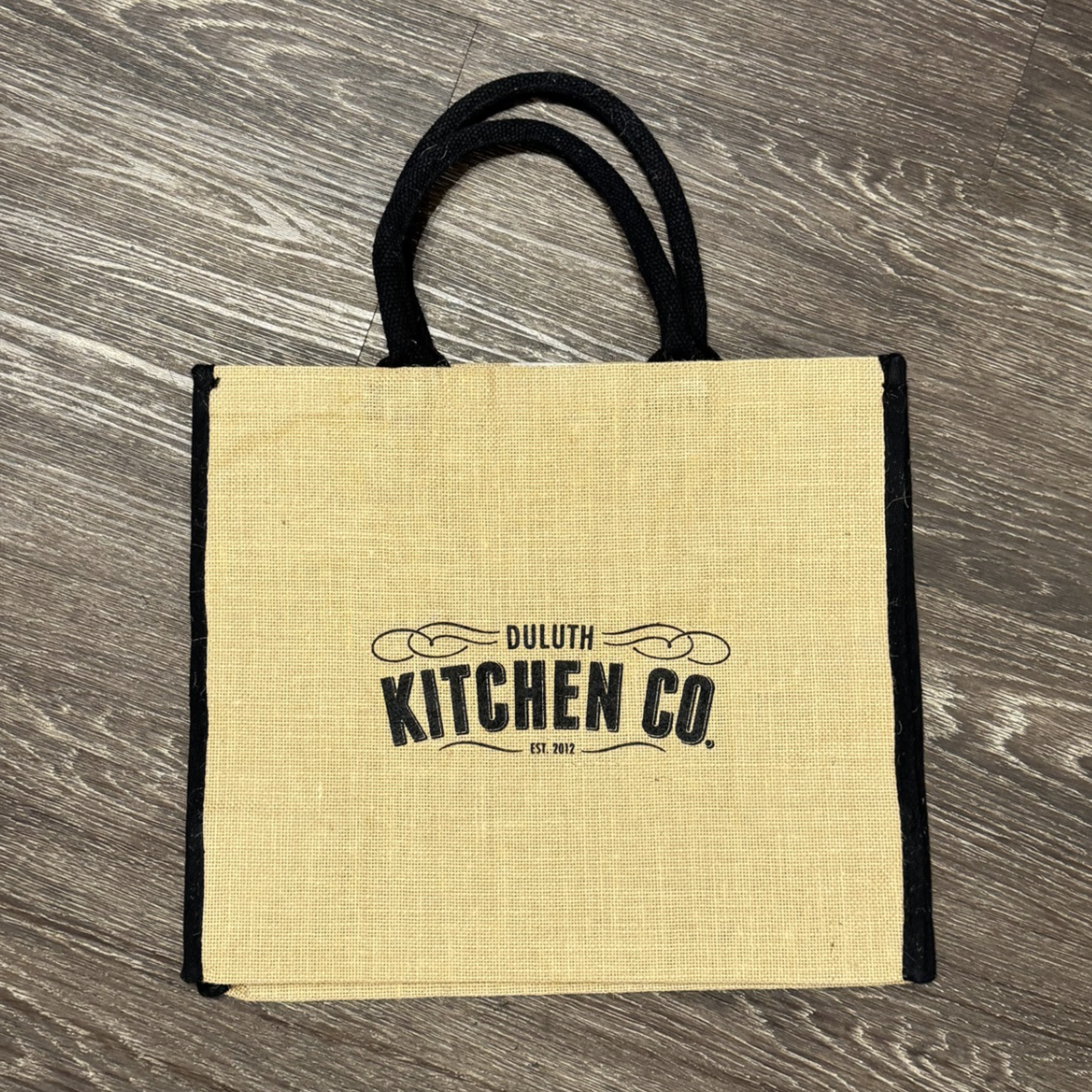 Duluth Kitchen Jute Bag, Black Handles DKC