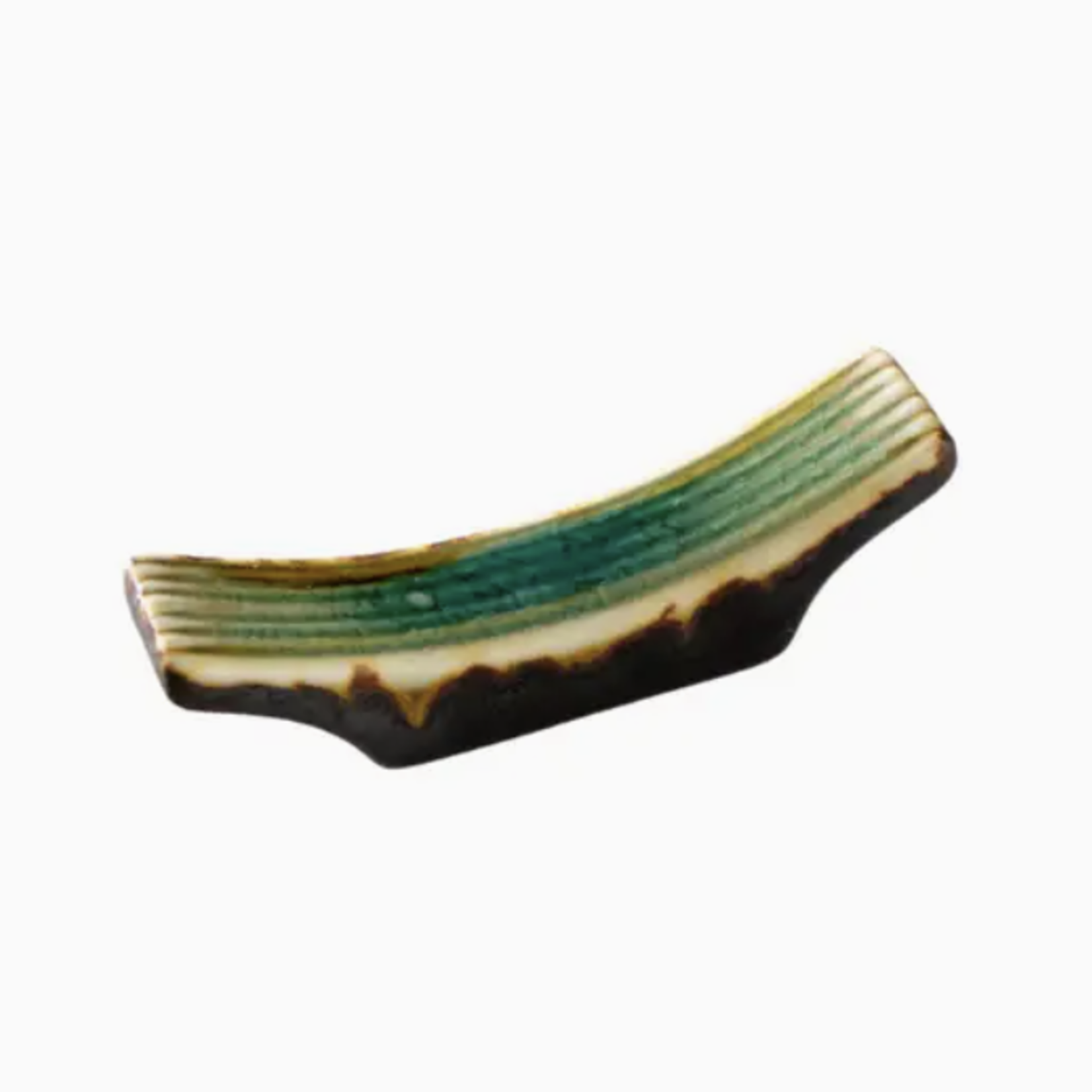 Urban Tokyo Midori Kanyu Porcelain Chopsticks Rest 2.5"L