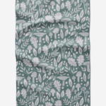 Geometry Fall Mushrooms and Leaves Tea Towel | Geometry