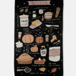 Geometry Pumpkin Pie Tea Towel | Geometry