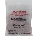 Great Ciao KOLSVART Torsken Raspberry & Blackcurrant candy fish, 4.2 oz