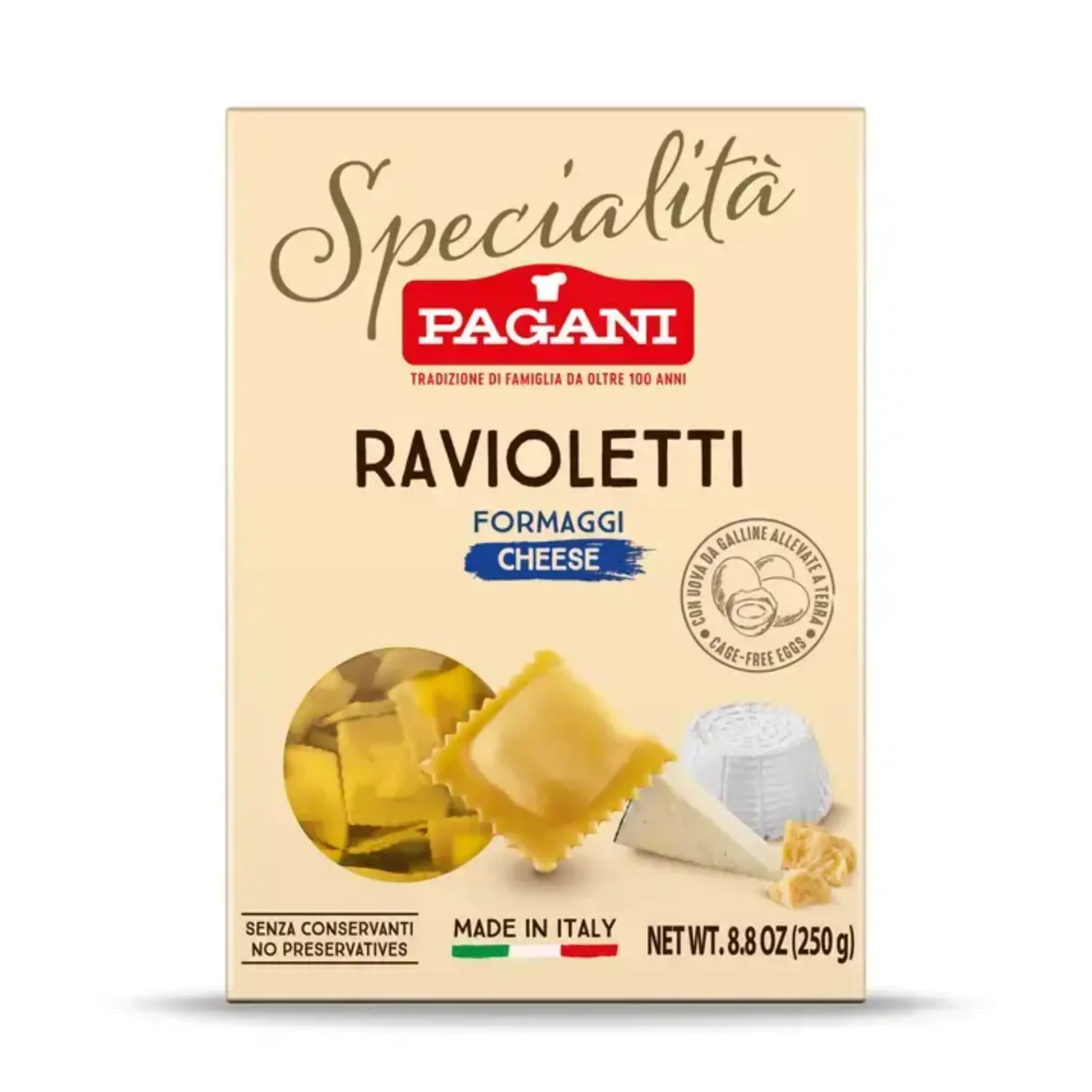 Pagani Ravioletti with Cheese