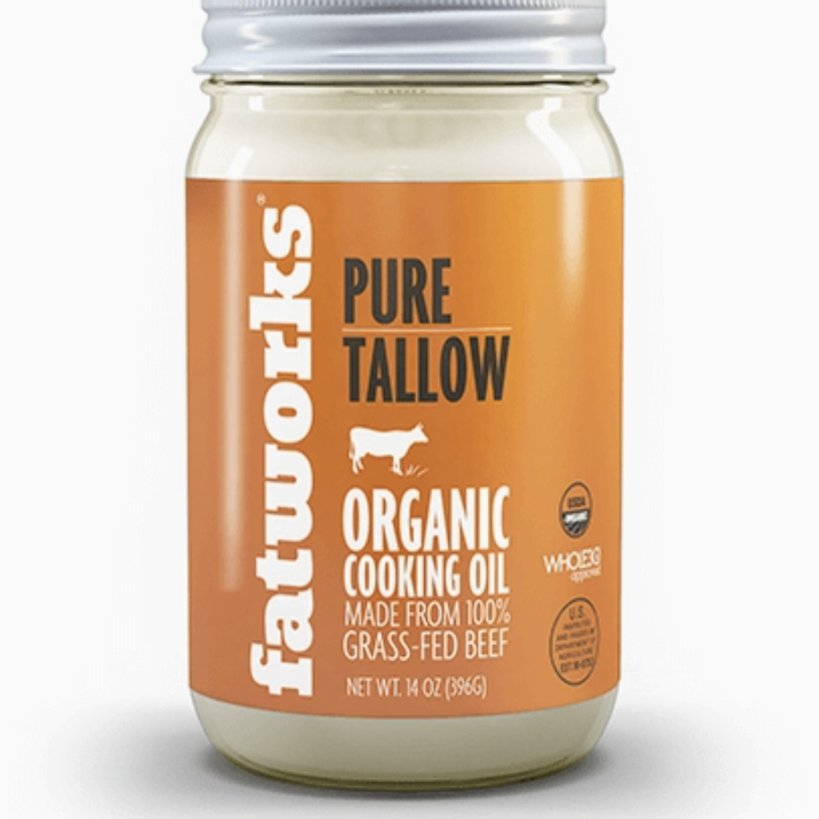 Fatworks Organic Grass Fed Tallow 14oz | Fatworks