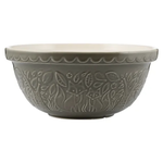 Mason Cash Mason Cash In the Forest S12 (4.25 Qt) Embossed Mixing Bowl | Fox (Grey)