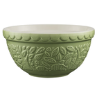 Mason Cash Mason Cash In the Forest S30 (1.25 Qt) Embossed Mixing Bowl | Hedgehog (Green)