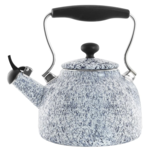 Chantal Vintage White Spatter, Tea Kettle