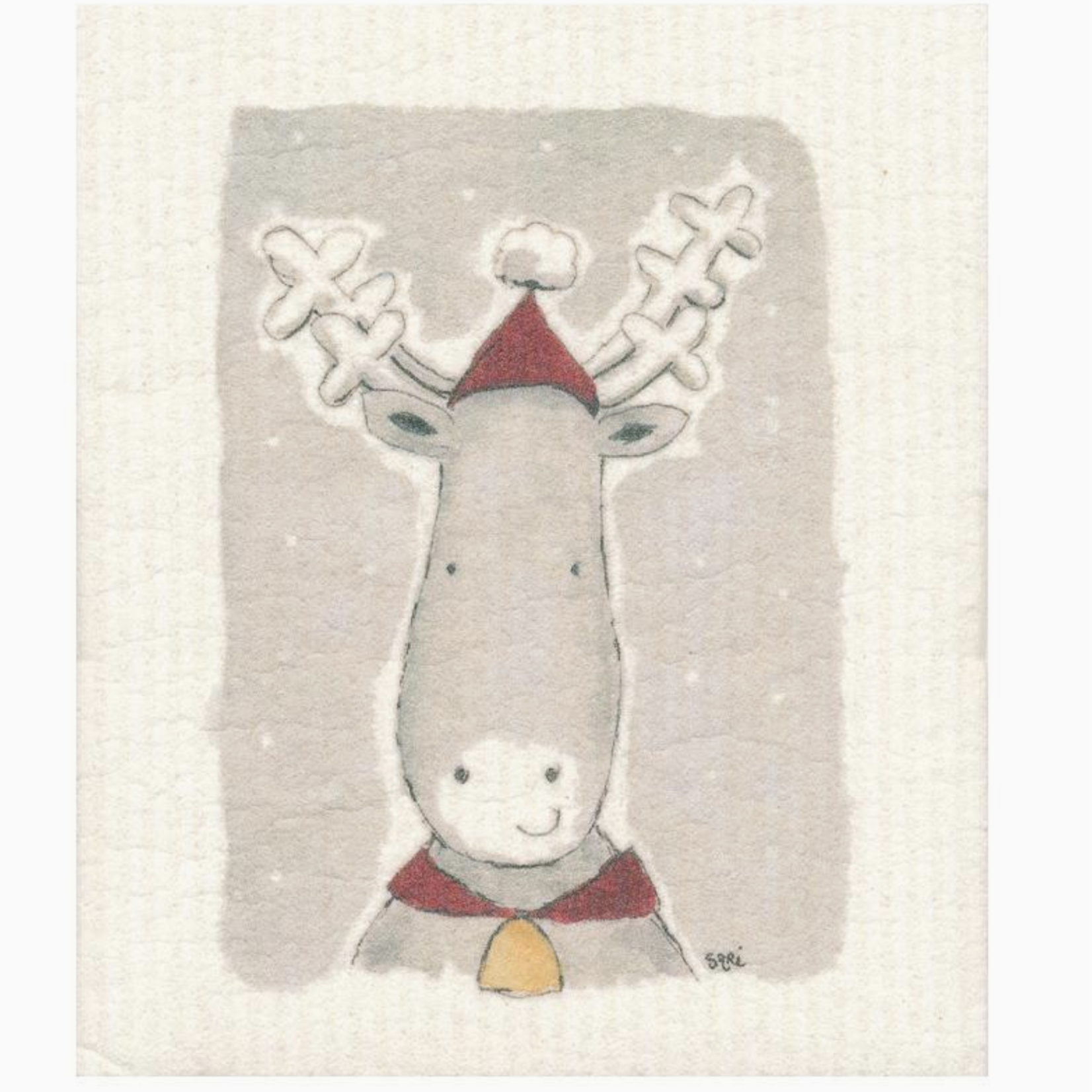 Galleyware Christmas Reindeer Swedish Towel
