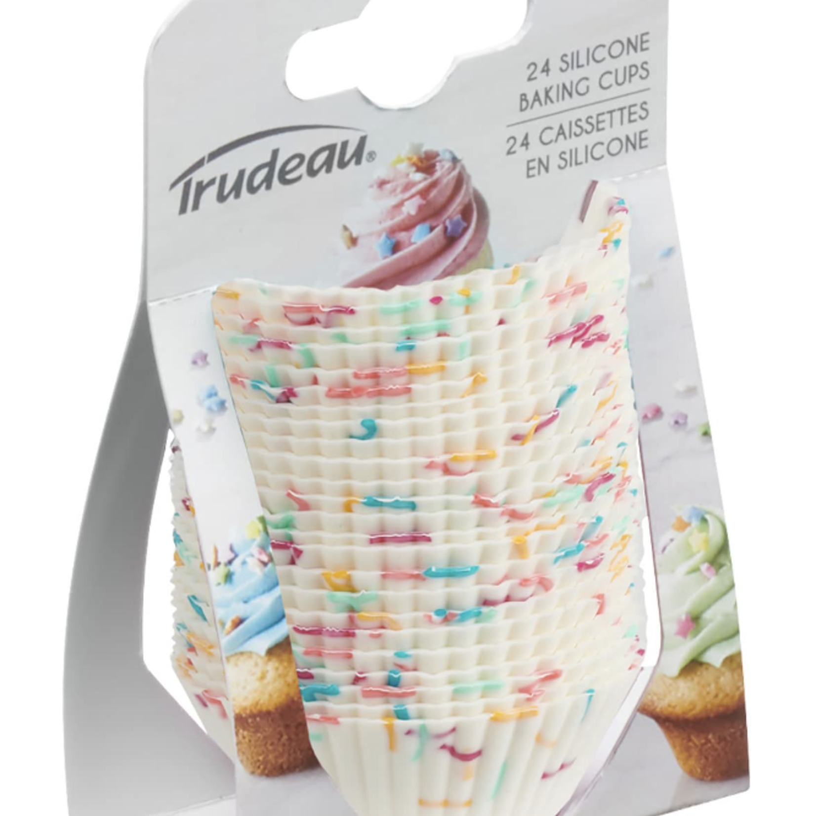 Trudeau ST/24 MINI MUFFIN CUPS CONFETTI | Trudeau