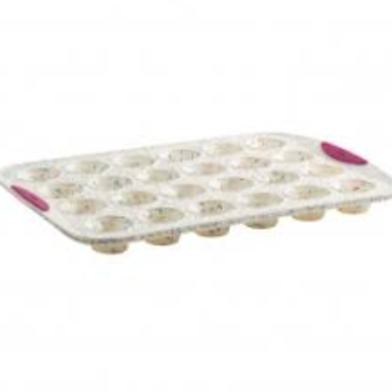 Trudeau 24ct Mini Muffin Pan, Confetti Fuchsia | Trudeau