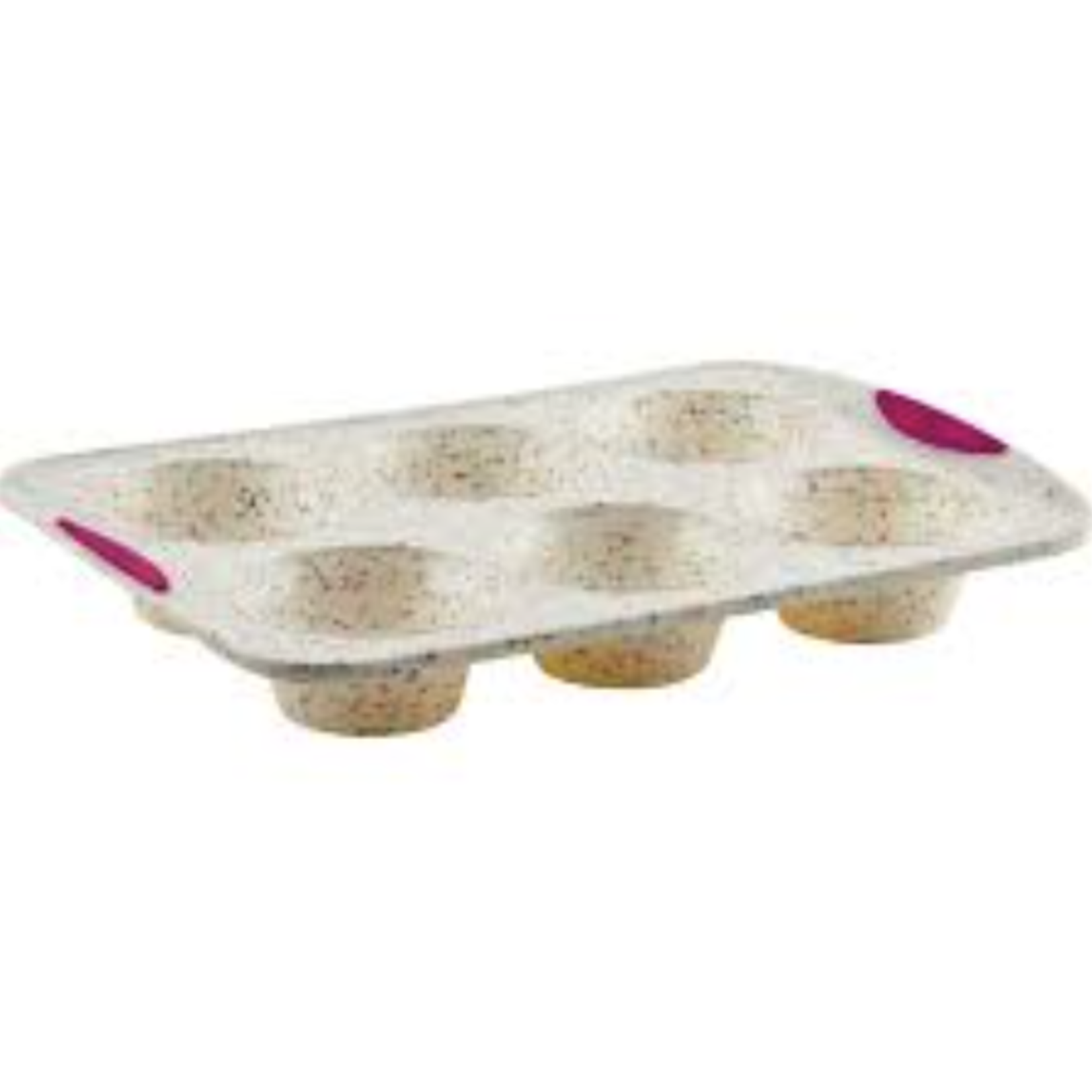 Trudeau 6CT JUMBO MUFFIN PAN CONFETTI FUCHSIA | Trudeau