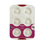 Trudeau 6CT JUMBO DONUT PAN CONFETTI FUCHSIA
