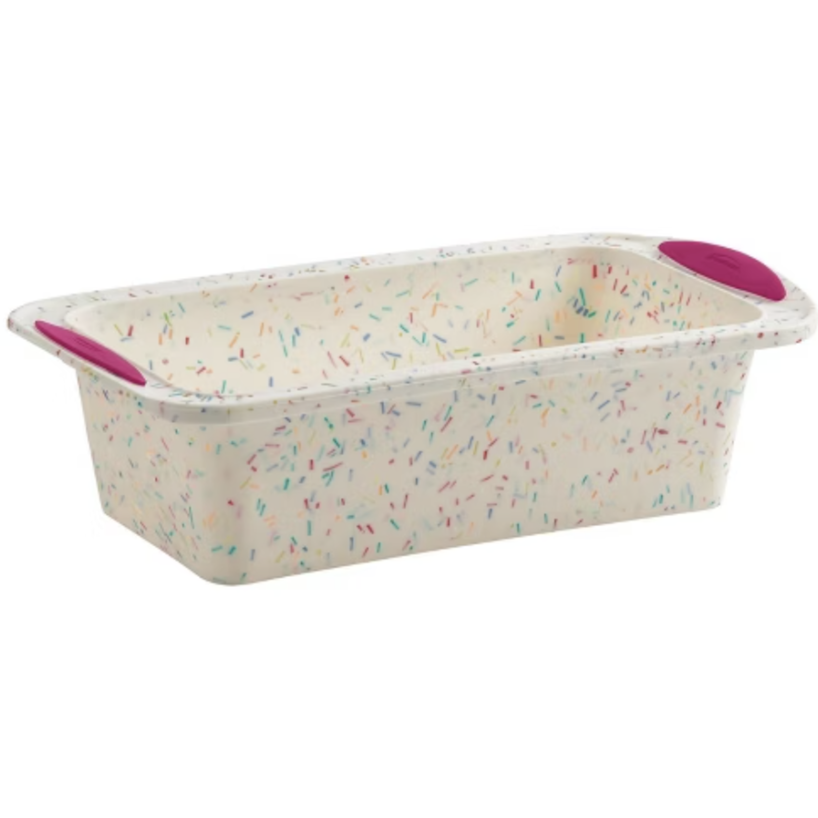 Trudeau LOAF PAN CONFETTI FUCHSIA 8.5 x 4.5" | Trudeau