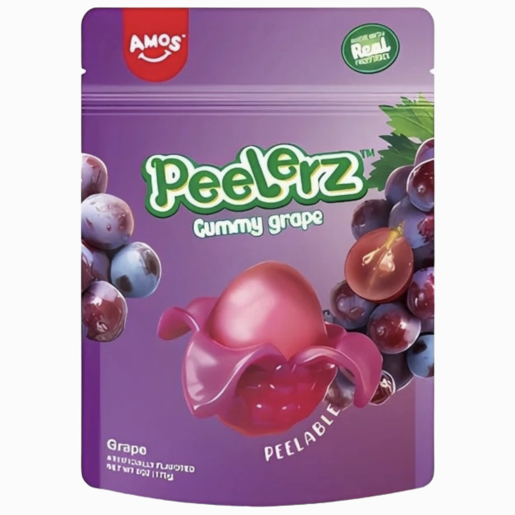 Redstone Candy Amos Peelerz Gummy Grape Peg Bag 6 OZ