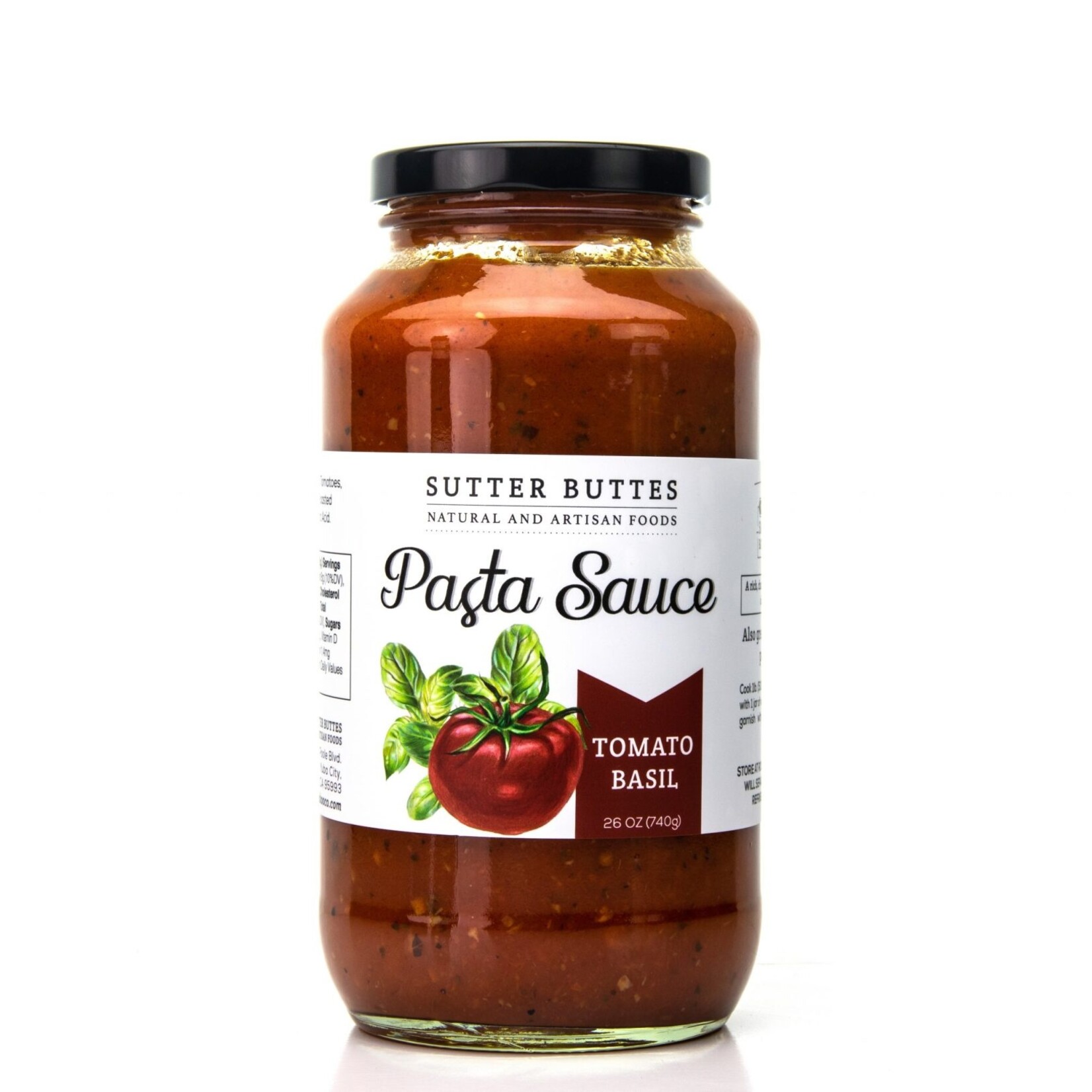 Sutter Buttes Olive Oil Tomato Basil Pasta Sauce | Sutter Buttes Olive Oil