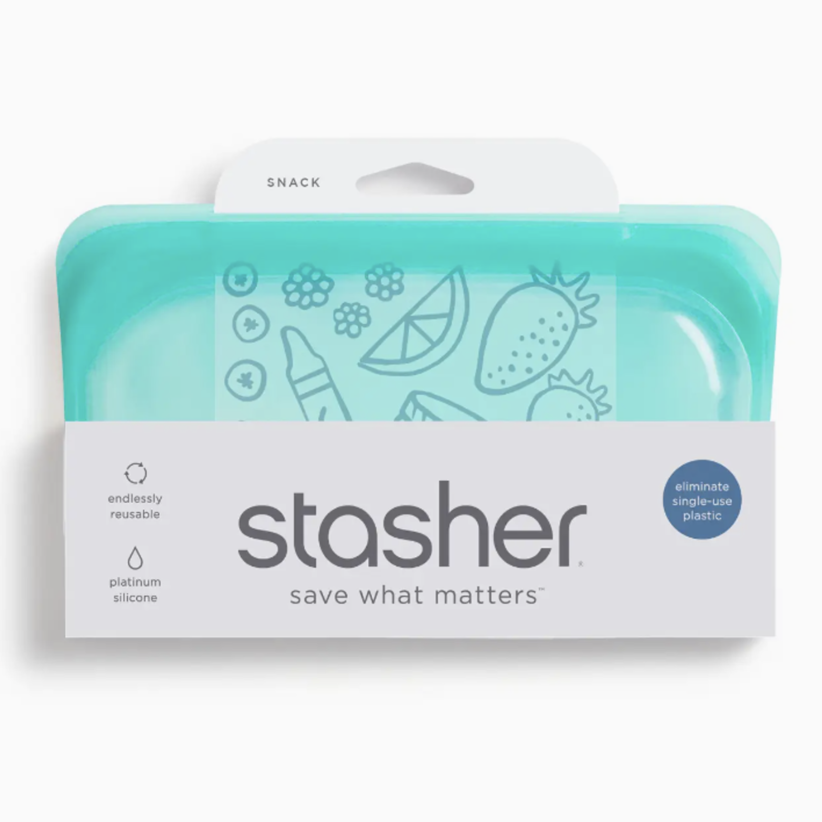 Stasher Snack: Aqua | Stasher