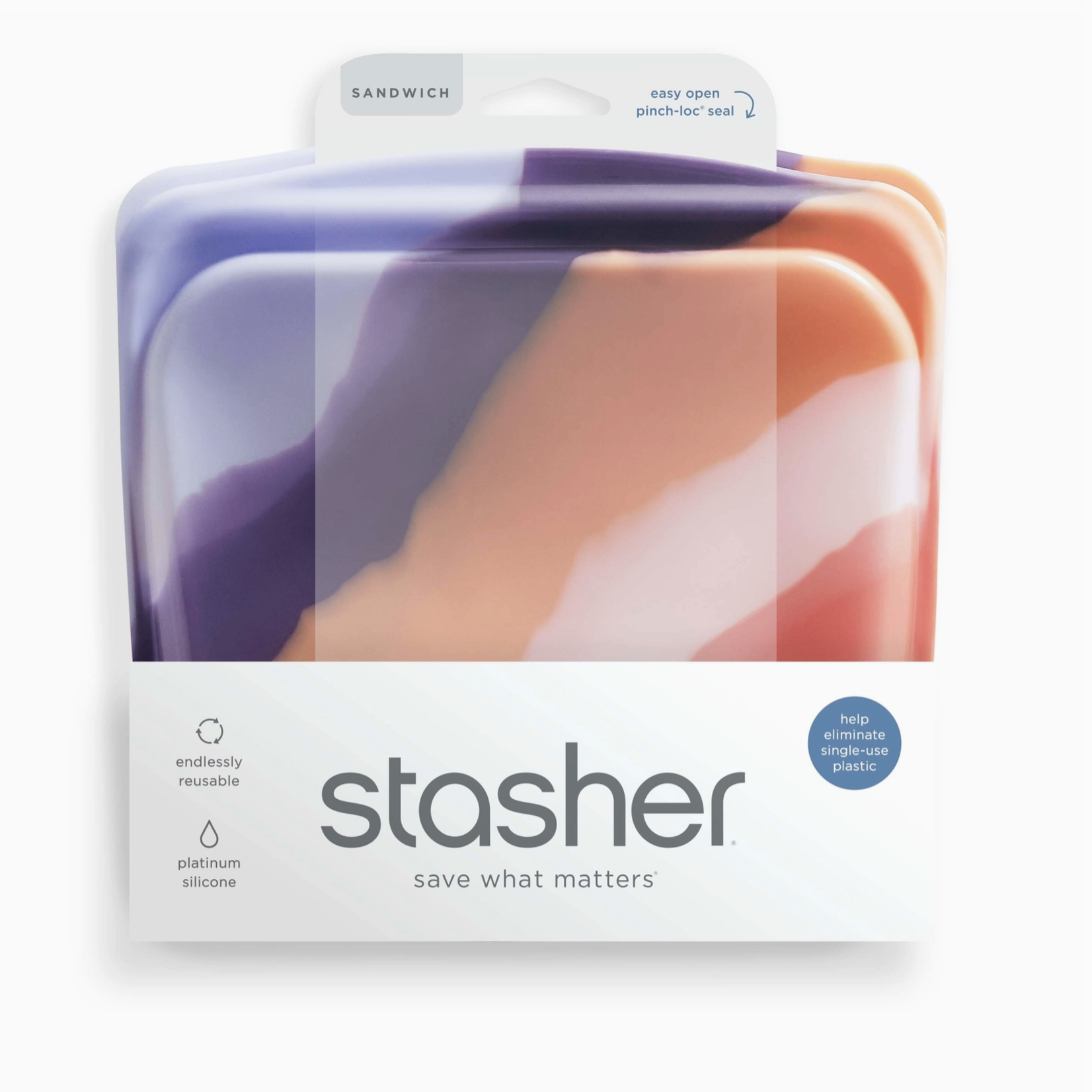 Stasher Sandwich: Purple Wave | Stasher