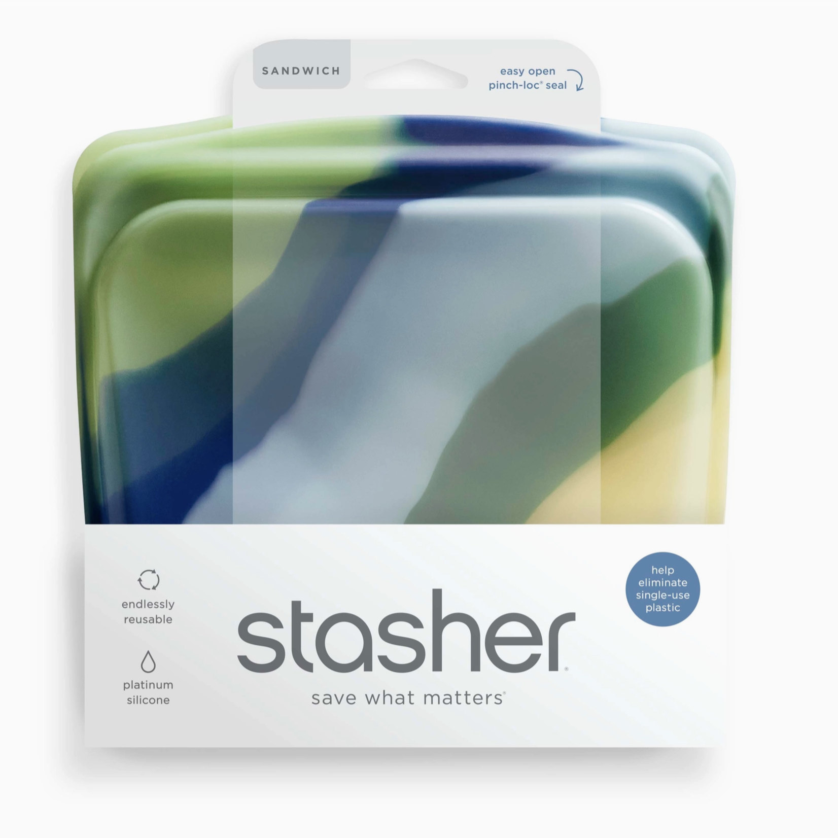 Stasher Stasher Sandwich: Blue Current