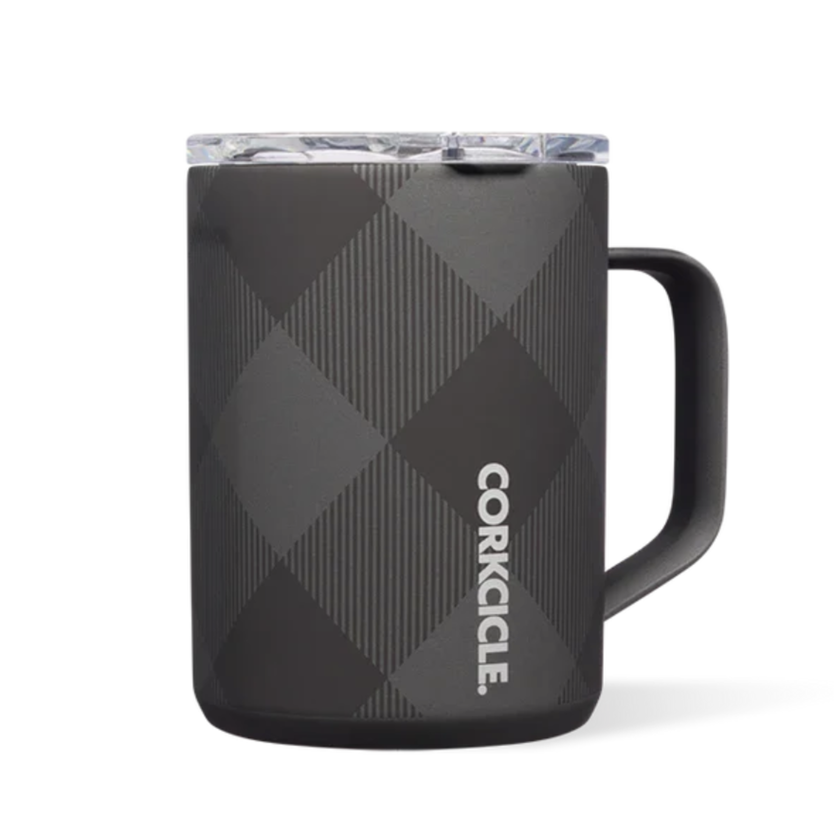 Corkcicle Corkcicle Mug 16oz, Buffalo Plaid Grey