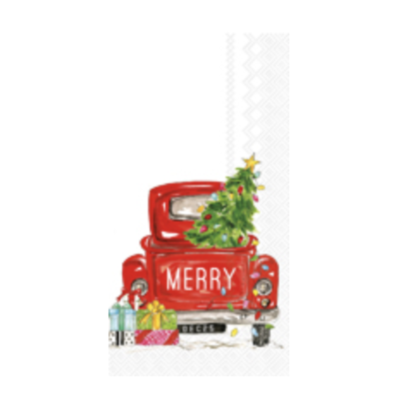 Boston International Guest Napkin, Merry Truck | Boston International