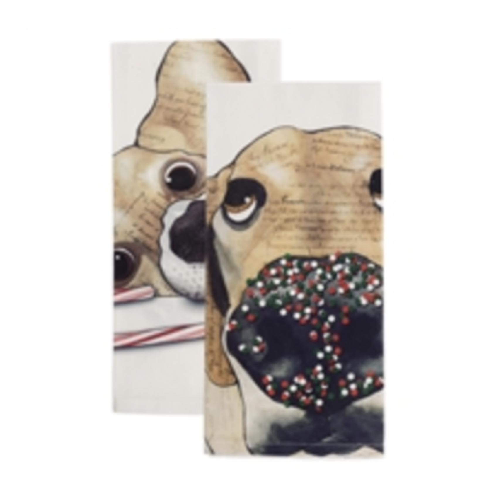 Boston International Tea Towel Christmas Treats Dogs s/2 Its Mine & Haven’t | Boston International