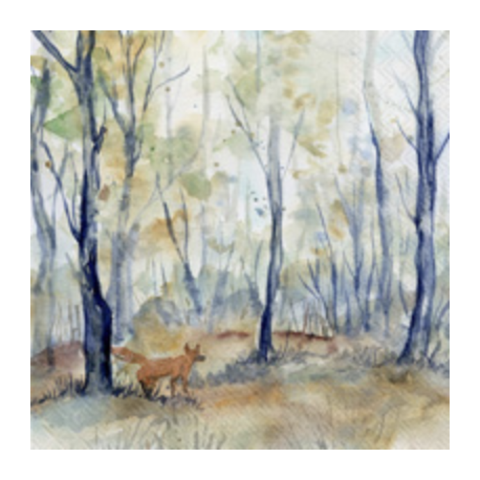 Boston International Luncheon Napkin, Amber Woods