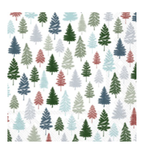 Boston International Luncheon Napkin, Nordic Forest Blue Green