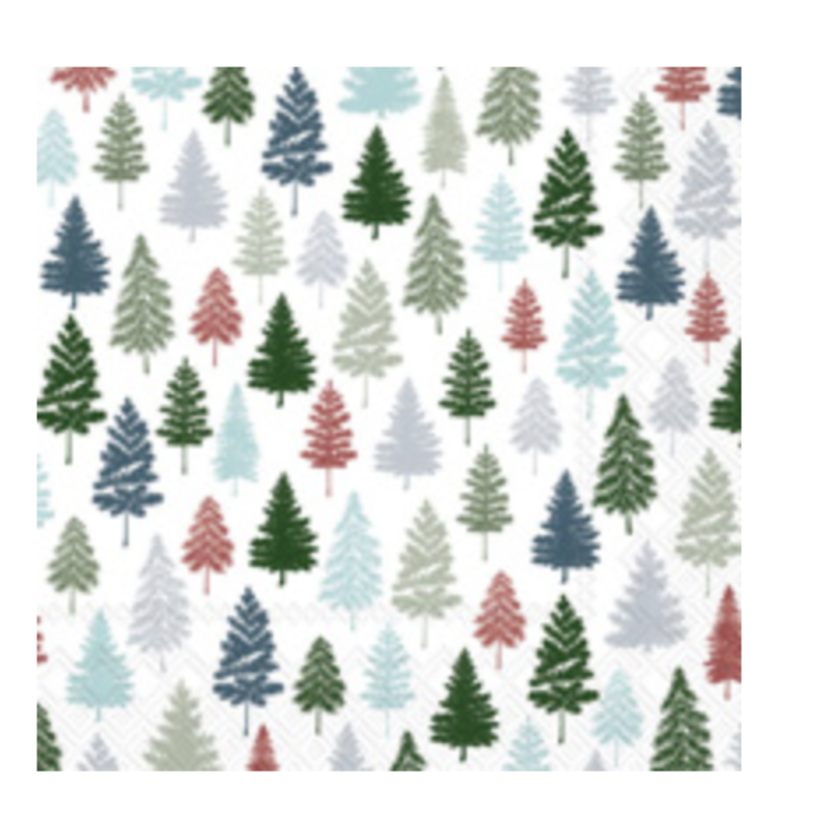 Boston International Luncheon Napkin, Nordic Forest Blue Green